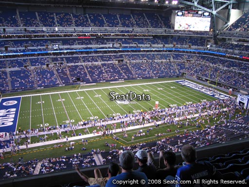 Seat view from section 543 at Lucas Oil Stadium, home of the Indianapolis Colts