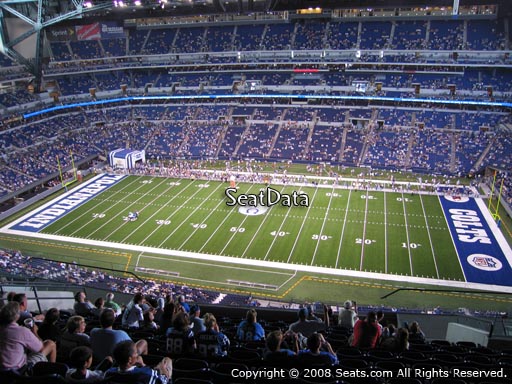 Seat view from section 611 at Lucas Oil Stadium, home of the Indianapolis Colts