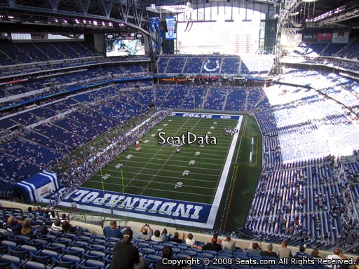 Seat view from section 624 at Lucas Oil Stadium, home of the Indianapolis Colts