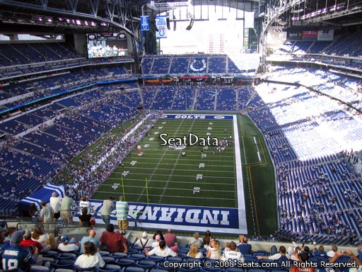 Seat view from section 625 at Lucas Oil Stadium, home of the Indianapolis Colts