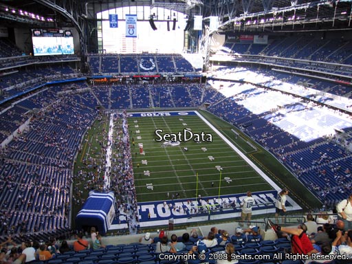 Seat view from section 628 at Lucas Oil Stadium, home of the Indianapolis Colts