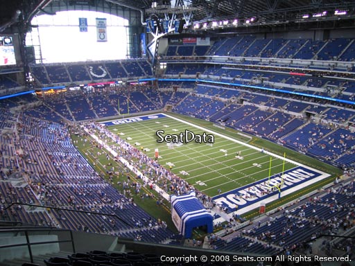 Seat view from section 631 at Lucas Oil Stadium, home of the Indianapolis Colts
