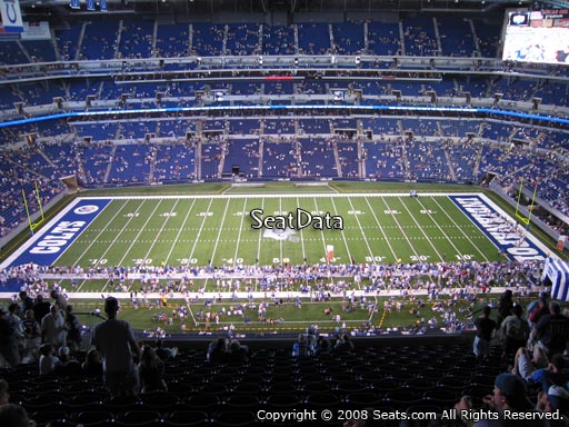 Seat view from section 640 at Lucas Oil Stadium, home of the Indianapolis Colts