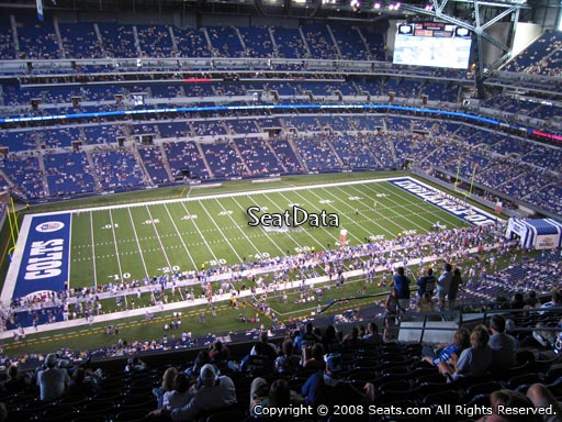 Seat view from section 643 at Lucas Oil Stadium, home of the Indianapolis Colts