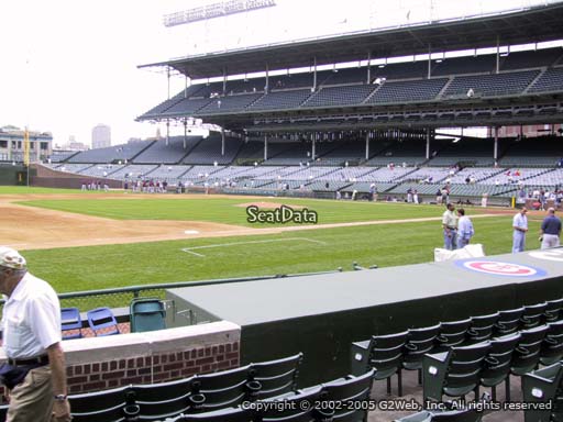 Seat view from section 11 at Wrigley Field, home of the Chicago Cubs