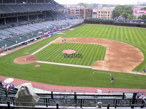 Seat view from section 429 at Wrigley Field, home of the Chicago Cubs