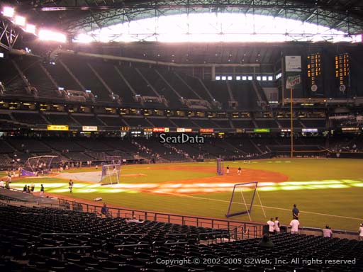 Seat view from section 112 at Chase Field, home of the Arizona Diamondbacks