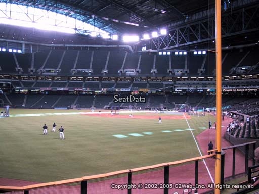 Seat view from section 138 at Chase Field, home of the Arizona Diamondbacks