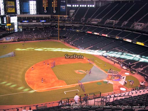 Seat view from section 324 at Chase Field, home of the Arizona Diamondbacks