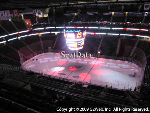 Seat view from section 214 at the Prudential Center, home of the New Jersey Devils