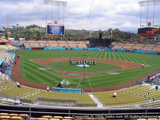 Seat view from loge box section 106 at Dodger Stadium, home of the Los Angeles Dodgers