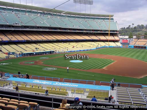 Seat view from loge box section 138 at Dodger Stadium, home of the Los Angeles Dodgers