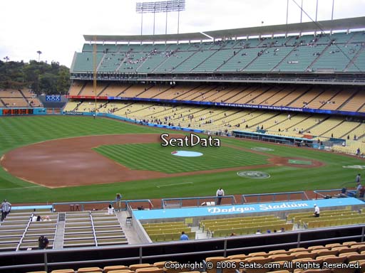 Seat view from loge box section 139 at Dodger Stadium, home of the Los Angeles Dodgers