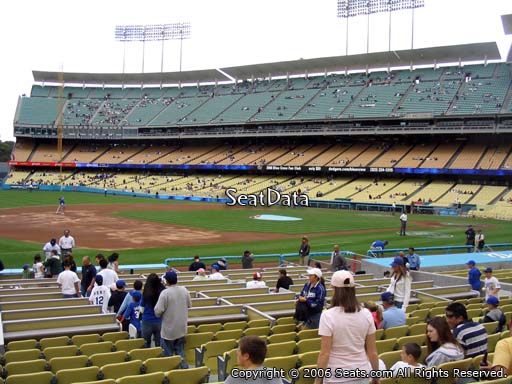 Seat view from club section 31 at Dodger Stadium, home of the Los Angeles Dodgers