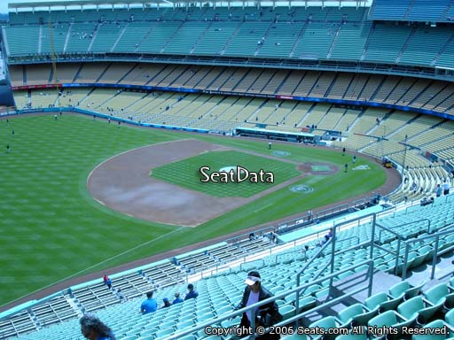 Seat view from reserve section 37 at Dodger Stadium, home of the Los Angeles Dodgers