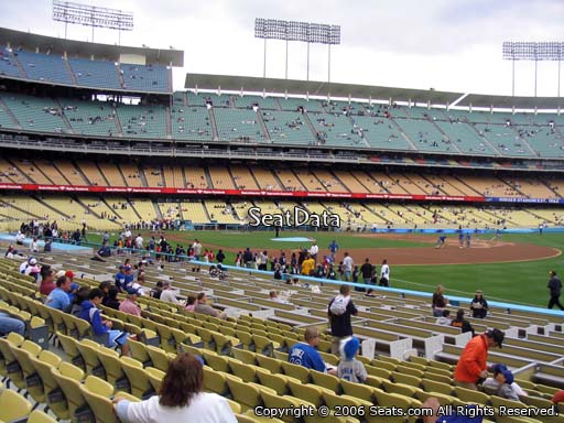 Seat view from club section 40 at Dodger Stadium, home of the Los Angeles Dodgers