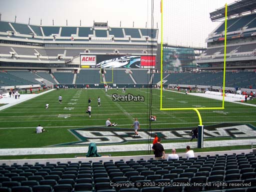 Seat view from section 129 at Lincoln Financial Field, home of the Philadelphia Eagles