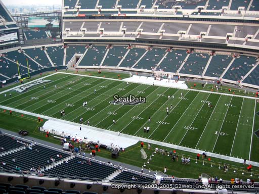 Seat view from section 204 at Lincoln Financial Field, home of the Philadelphia Eagles
