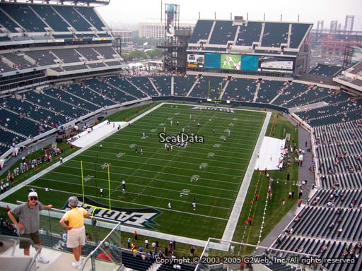 Seat view from section 215 at Lincoln Financial Field, home of the Philadelphia Eagles