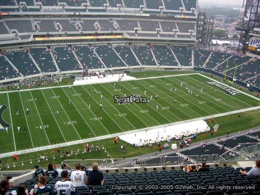 Seat view from section 222 at Lincoln Financial Field, home of the Philadelphia Eagles