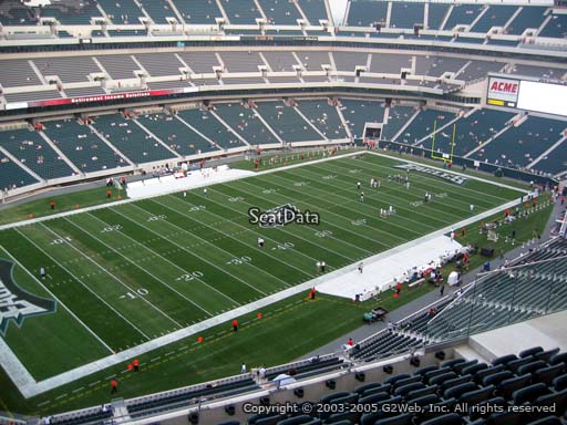 Seat view from section 240 at Lincoln Financial Field, home of the Philadelphia Eagles