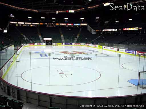 Seat view from section 113 at Scotiabank Saddledome, home of the Calgary Flames