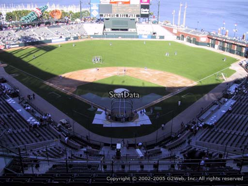Seat view from section 315 at Oracle Park, home of the San Francisco Giants