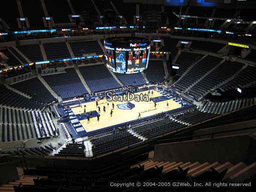 Seat view from section 222 at Fedex Forum, home of the Memphis Grizzlies.