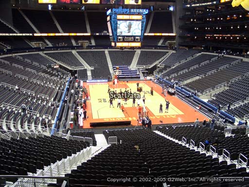View from Section 205 at State Farm Arena, Home of the Atlanta Hawks
