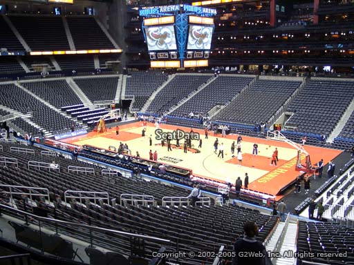 View from Section 209 at State Farm Arena, Home of the Atlanta Hawks