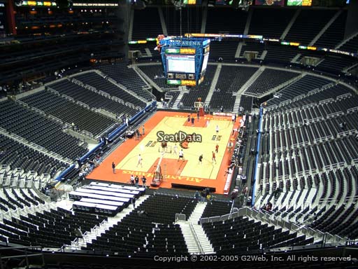 View from Section 317 at State Farm Arena, Home of the Atlanta Hawks