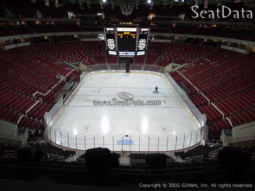 Seat view from section 227 at PNC Arena, home of the Carolina Hurricanes