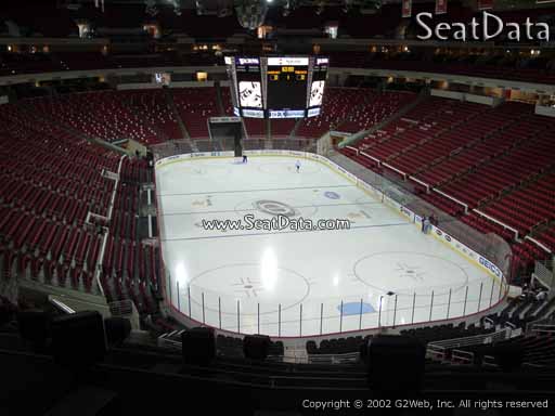Seat view from section 228 at PNC Arena, home of the Carolina Hurricanes