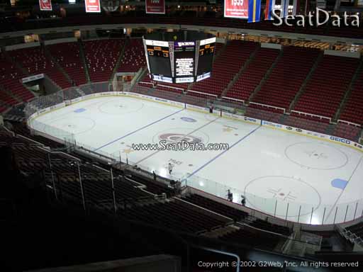 Seat view from section 301 at PNC Arena, home of the Carolina Hurricanes