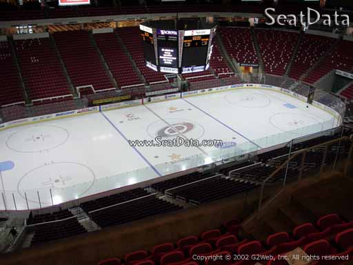 Seat view from section 327 at PNC Arena, home of the Carolina Hurricanes