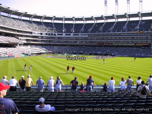 Seat view from section 103 at Progressive Field, home of the Cleveland Indians
