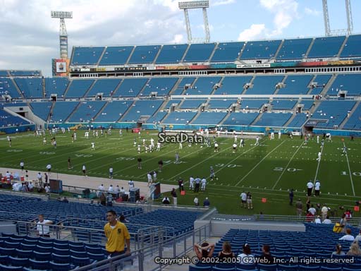 Seat view from section 107 at TIAA Bank Field, home of the Jacksonville Jaguars