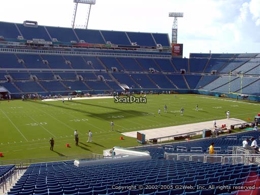 Seat view from section 140 at TIAA Bank Field, home of the Jacksonville Jaguars
