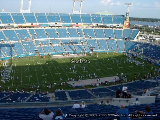 Seat view from section 412 at TIAA Bank Field, home of the Jacksonville Jaguars