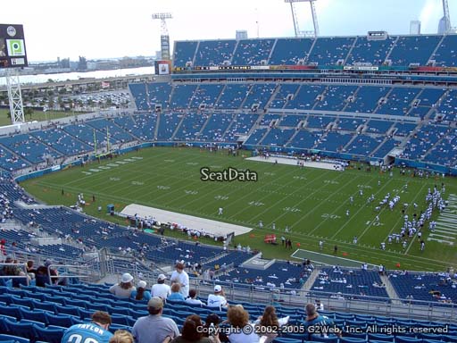 Seat view from section 432 at TIAA Bank Field, home of the Jacksonville Jaguars