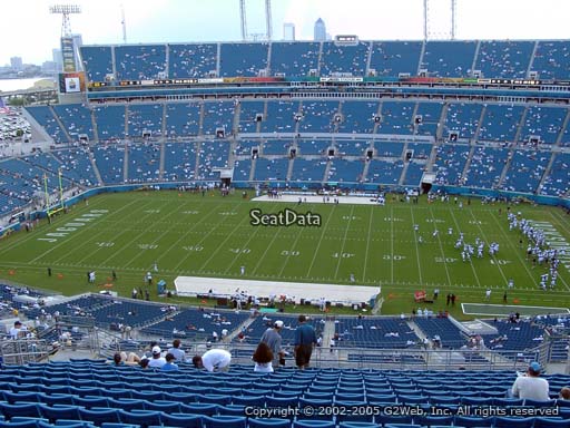 Seat view from section 435 at TIAA Bank Field, home of the Jacksonville Jaguars