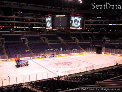 Seat view from Premier Section 7 at the Staples Center, home of the Los Angeles Kings