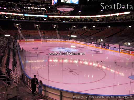 Seat view from section 104 at Scotiabank Arena, home of the Toronto Maple Leafs