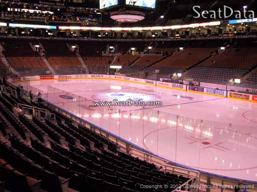 Seat view from section 105 at Scotiabank Arena, home of the Toronto Maple Leafs