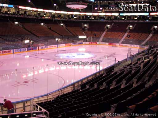 Seat view from section 122 at Scotiabank Arena, home of the Toronto Maple Leafs