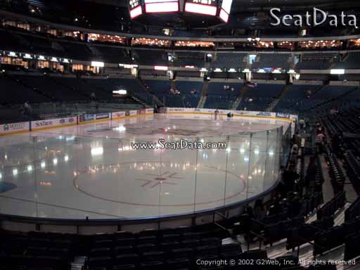 Seat view from section 106 at Amalie Arena, home of the Tampa Bay Lightning