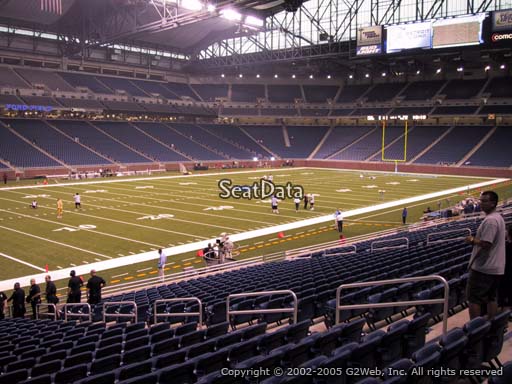 Seat view from section 101 at Ford Field, home of the Detroit Lions