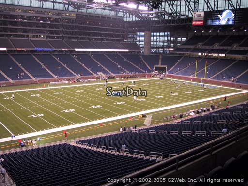 Seat view from section 226 at Ford Field, home of the Detroit Lions