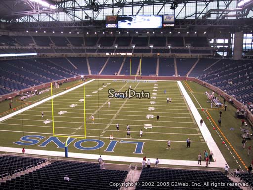 Seat view from section 244 at Ford Field, home of the Detroit Lions