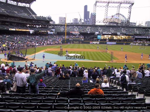 Seat view from section 123 at T-Mobile Park, home of the Seattle Mariners